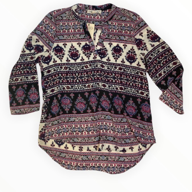Nwt Fun Patterned Blouse